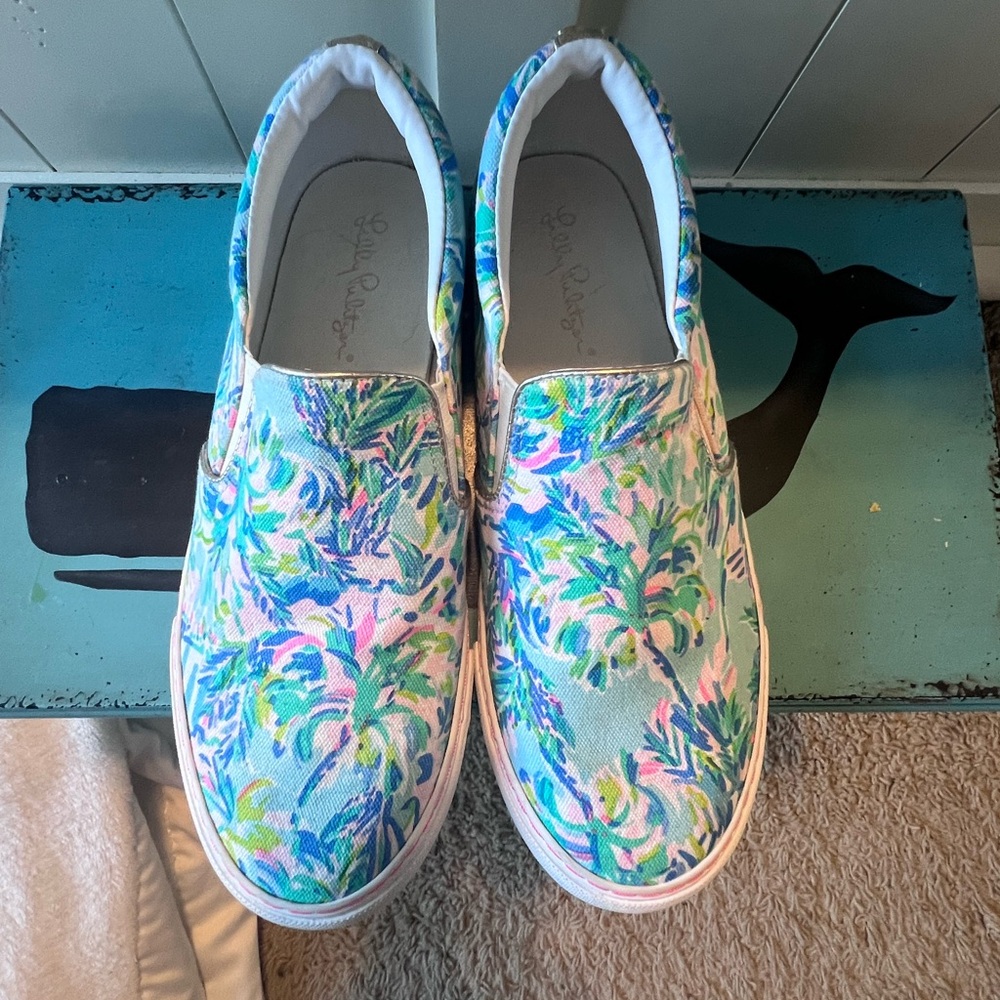 Lilly Pulitzer size 8 new in box cabana sneakers